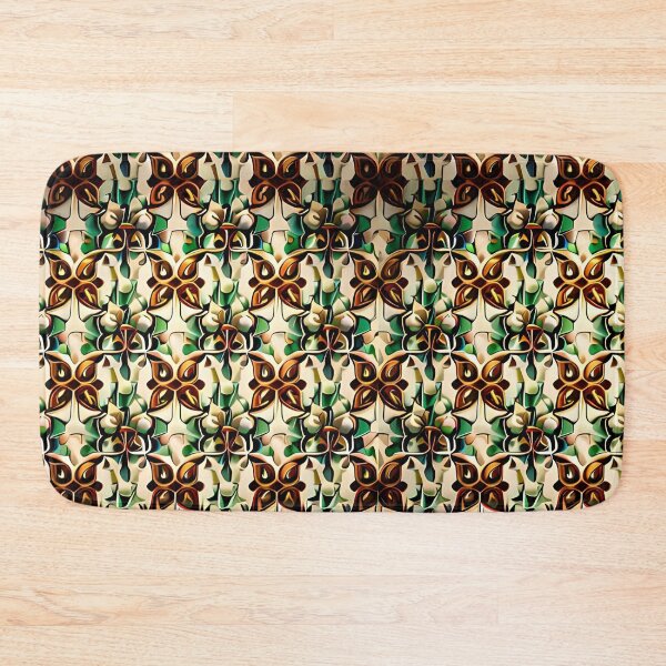 Item preview, Royal Seamless Pattern Grid Repeat Regal Mid-Century Print designed and sold by Zeporas Castle.