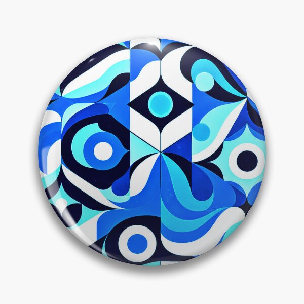 Item preview, Mid-Century Modern Blue, White And Aqua Abstract Designs designed and sold by DEC02.