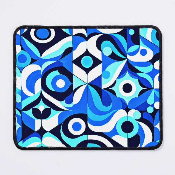 Item preview, Mid-Century Modern Blue, White And Aqua Abstract Designs designed and sold by DEC02.