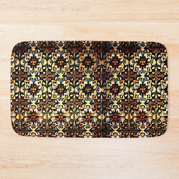 Item preview, Royal Seamless Pattern Grid Repeat Regal Midcentury Print designed and sold by Zeporas Castle.