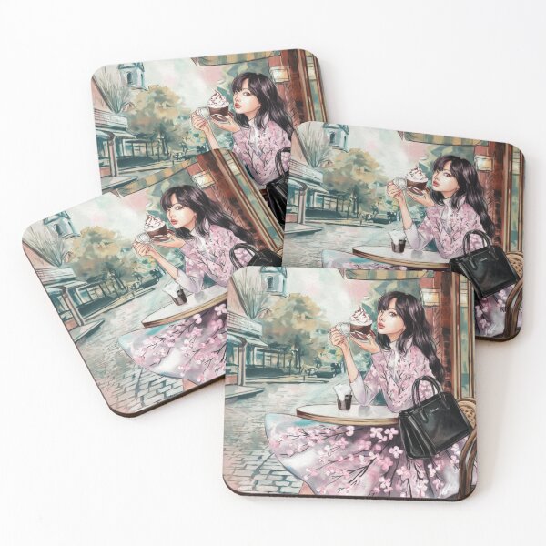Item preview, Contemporary Art - Lisa At The Coffee Shop designed and sold by CanvasCarousel.