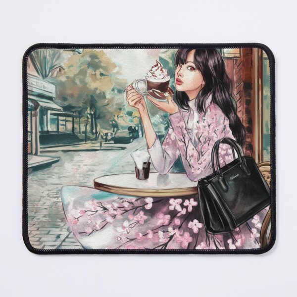Item preview, Contemporary Art - Lisa At The Coffee Shop designed and sold by CanvasCarousel.