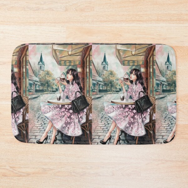 Item preview, Contemporary Art - Lisa At The Coffee Shop designed and sold by CanvasCarousel.
