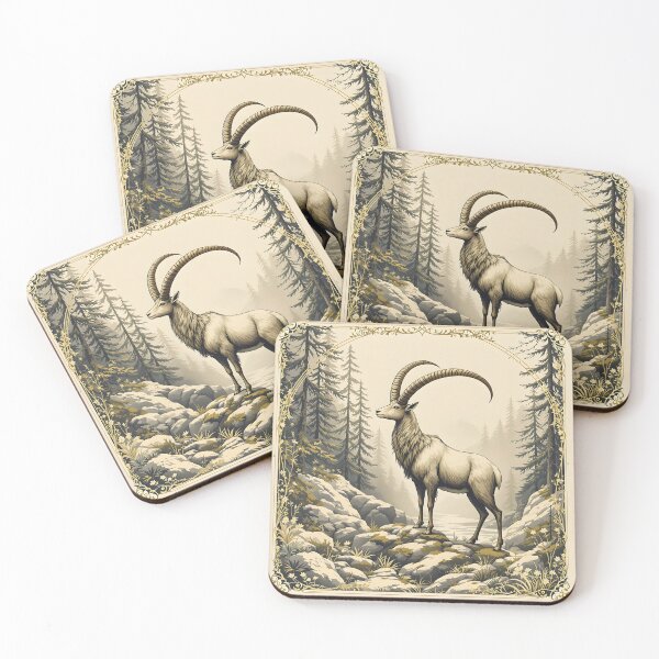 Item preview, Ibex with Pines designed and sold by HabitableMoons.