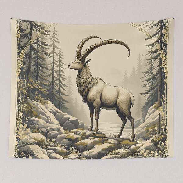 Item preview, Ibex with Pines designed and sold by HabitableMoons.