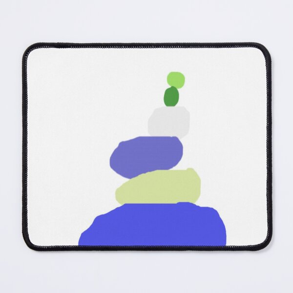 Item preview, Colorful Stack of Stylized Rocks in Abstract Arrangement designed and sold by Beautiful art store.