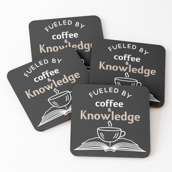 Item preview, Fueled by coffee and knowledge designed and sold by Wearable Prints.