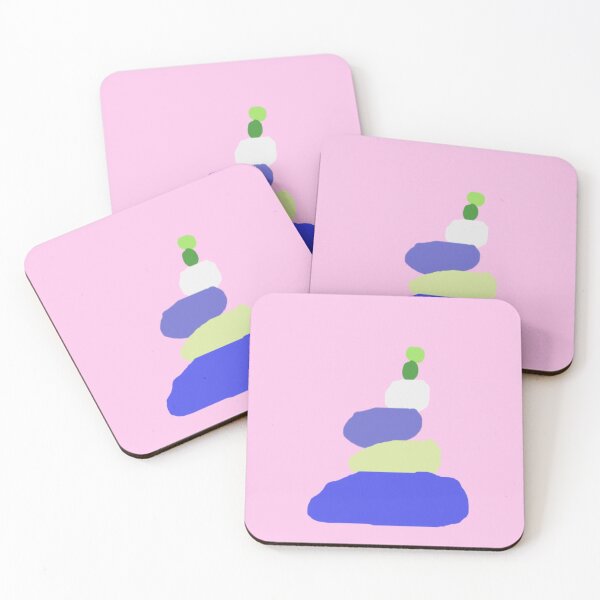 Item preview, Colorful Stack of Stylized Rocks in Abstract Arrangement designed and sold by Beautiful art store.