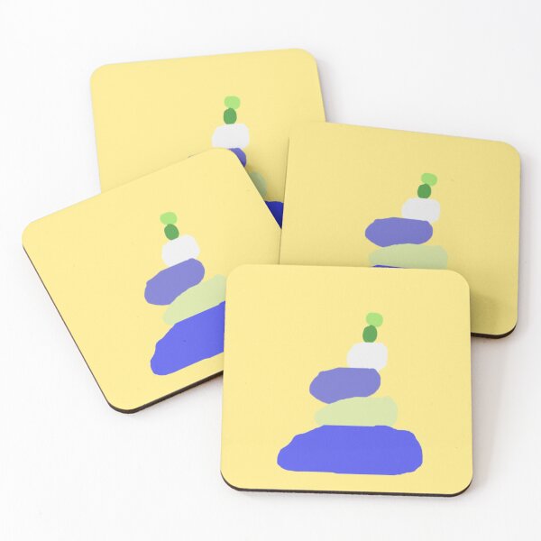 Item preview, Colorful Stack of Stylized Rocks in Abstract Arrangement designed and sold by Beautiful art store.