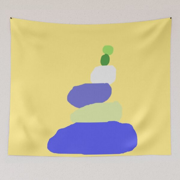 Item preview, Colorful Stack of Stylized Rocks in Abstract Arrangement designed and sold by Beautiful art store.