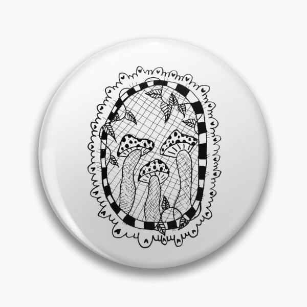 Item preview, Lace Border And Background Mushrooms  designed and sold by KayTurtless.