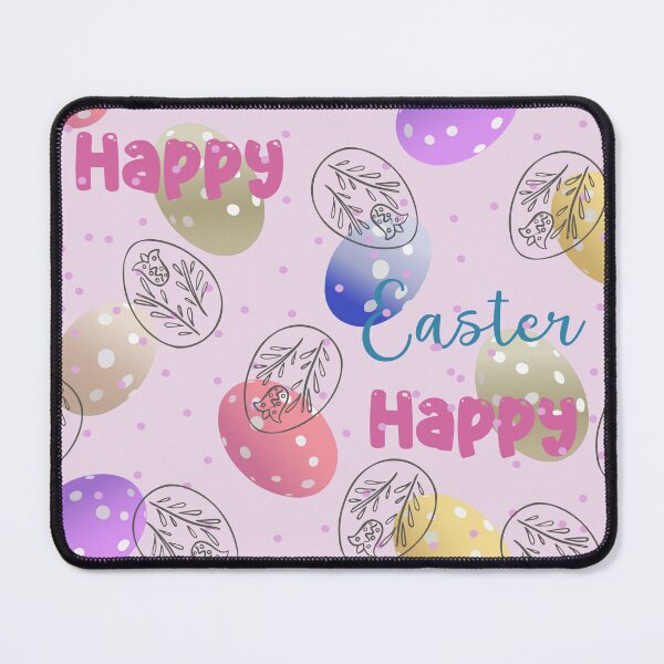 Item preview, Happy Easter Decorative Background Design Hand-Drawn Easter Egg and Spring Leaf Pattern designed and sold by Anastasiia Yurevych.