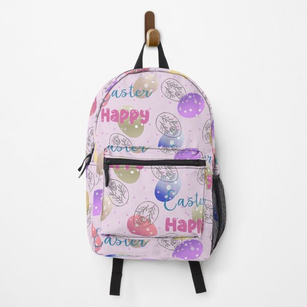 Item preview, Happy Easter Decorative Background Design Hand-Drawn Easter Egg and Spring Leaf Pattern designed and sold by Anastasiia Yurevych.