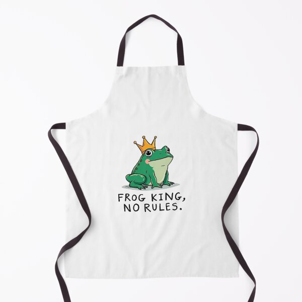 Item preview, Kawaii Frog Cartoon Frog King No Rules - Cute Frog Illustration and Kawaii Frog Art designed and sold by Paubiz.