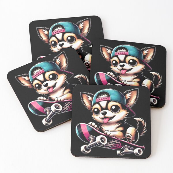 Item preview, Funny Chihuahua Skateboard Dog Skating Dog Lover Graphic designed and sold by Creat-Des.