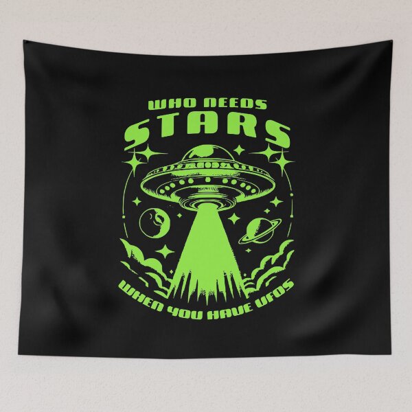 Item preview, Who Needs Stars UFO – Alien Spaceship Design designed and sold by InspireHubWear.