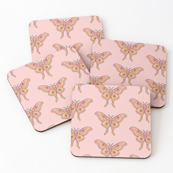Item preview, Pastel Yellow and Pink Moth designed and sold by CriaCreative.