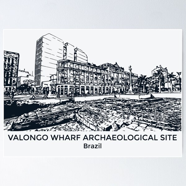 Item preview, Valongo Wharf Archaeological Site - Brazil designed and sold by Lakeric Cityscapes.