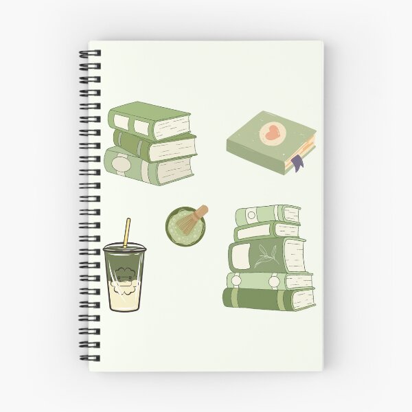Item preview, Green Matcha Bookish Set designed and sold by Neadoodles.