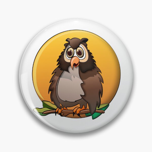 Item preview, Perched Owl Blue Moon Cartoon designed and sold by Scott Hayes.