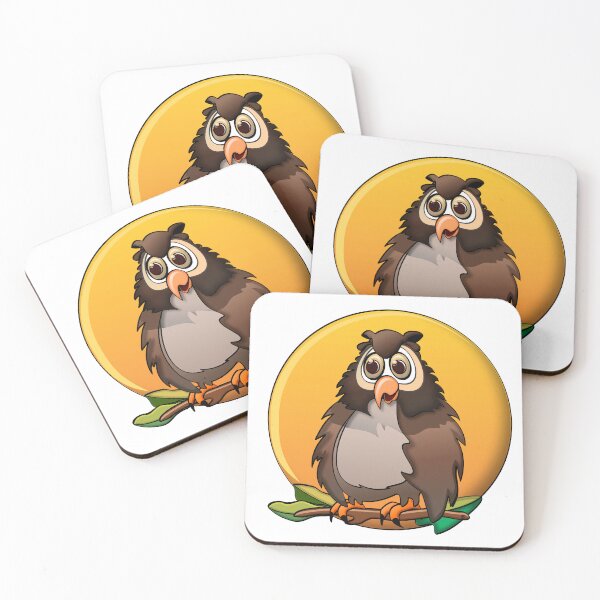 Item preview, Perched Owl Blue Moon Cartoon designed and sold by Scott Hayes.