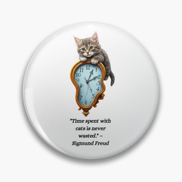 Item preview, Cat quote: Time spent with cats is never wasted designed and sold by Jessi-Sketches.