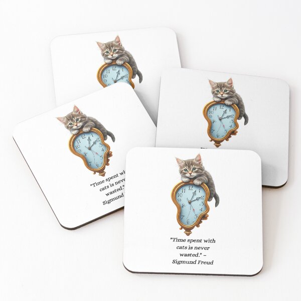 Item preview, Cat quote: Time spent with cats is never wasted designed and sold by Jessi-Sketches.