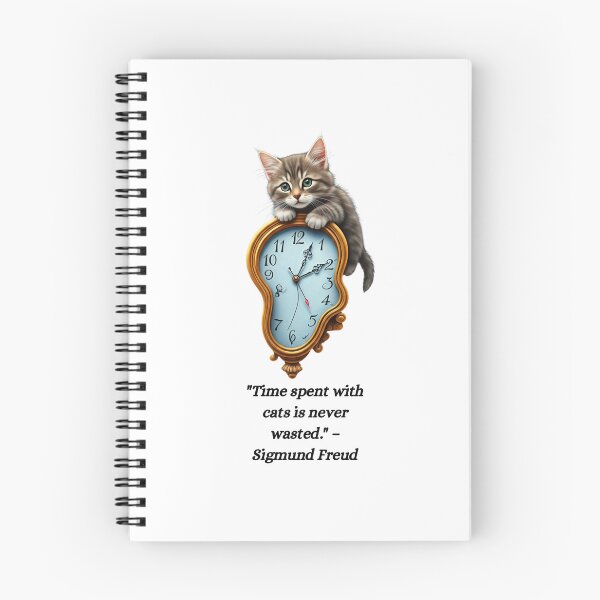 Item preview, Cat quote: Time spent with cats is never wasted designed and sold by Jessi-Sketches.