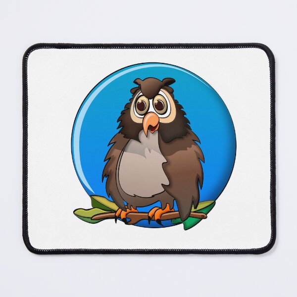 Item preview, Perched Owl Blue Moon Cartoon designed and sold by Scott Hayes.