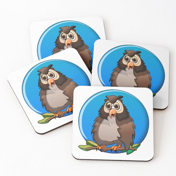 Item preview, Perched Owl Blue Moon Cartoon designed and sold by Scott Hayes.