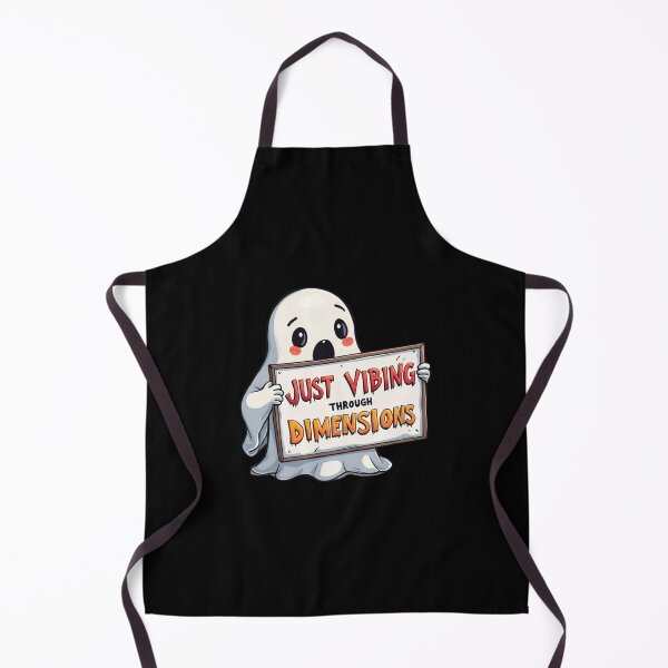 Item preview, Animated Ghost Design – Just Vibing Through Dimensions, Spooky, Cool & Unique Halloween Art designed and sold by Paubiz.