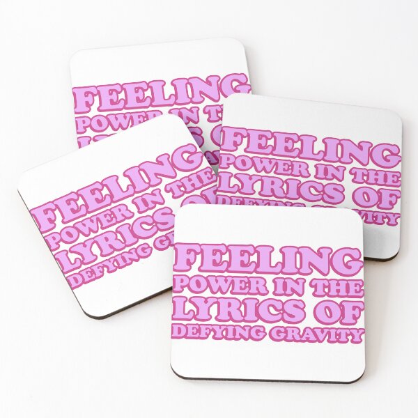 Item preview, feeling power in the lyrics of defying gravity designed and sold by wordswithfonts.