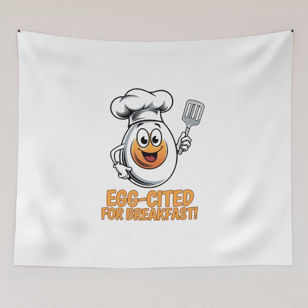 Item preview, Breakfast Joy with a Smiling Egg designed and sold by Dazzle-Sizzle.