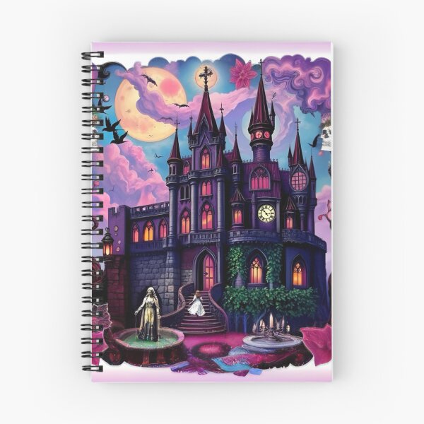 Item preview, Medieval Castle Core Amethyst Dreamscape Surreal Landscape Castle Scene designed and sold by Arts4U.