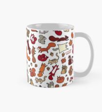 Squirrels in Fall Doodle Mug