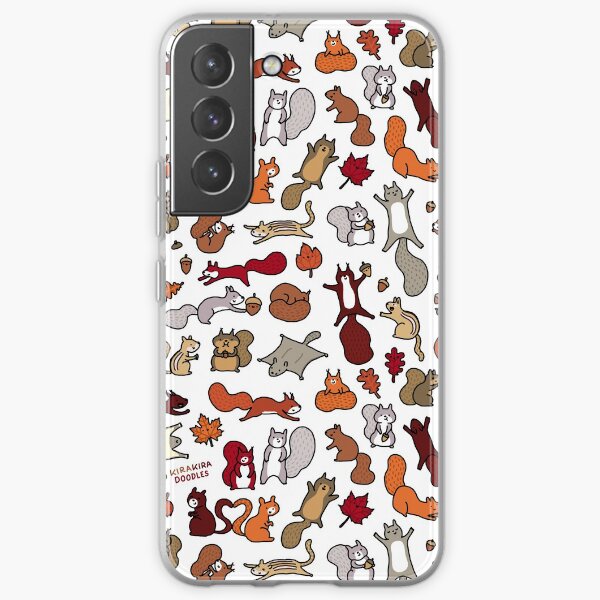 Squirrels in Fall Doodle Samsung Galaxy Soft Case