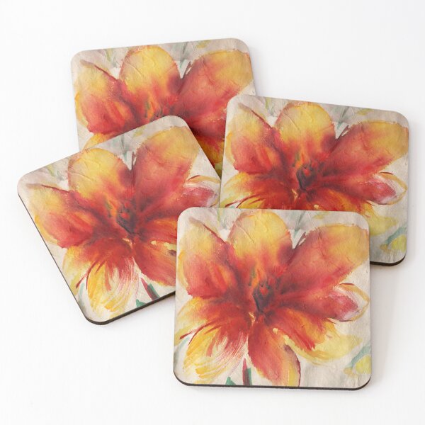 Item preview, Yellow and Red Flower Lily  designed and sold by umasharda.