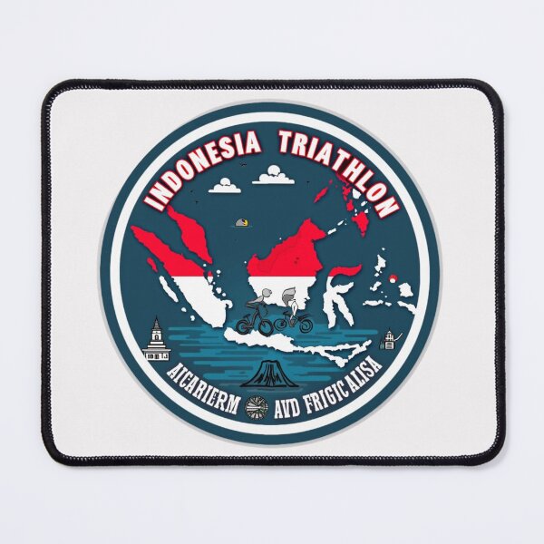 Item preview, Swim. Bike. Run. Indonesia – Endurance Athlete Apparel designed and sold by Triathlongram.
