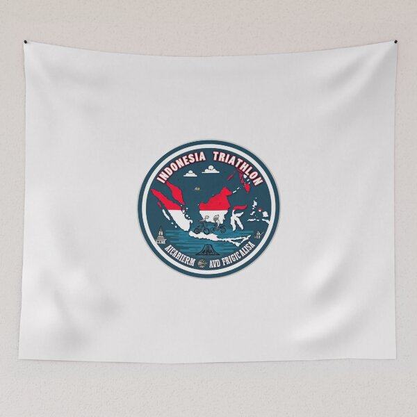 Item preview, Swim. Bike. Run. Indonesia – Endurance Athlete Apparel designed and sold by Triathlongram.