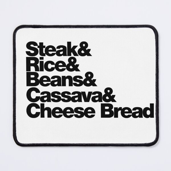 Item preview, Steak& Rice& Beans& Cassava& Cheese Bread designed and sold by studiobrazuka.