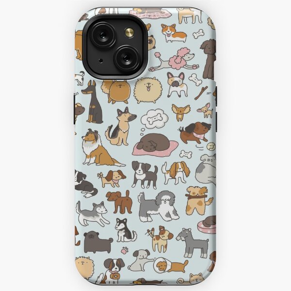 Jf2565 Cute Dog 001 ( Brand Puppy) English Title: Cuddly Dog Phone Case For Iphone  14 13 12 11 Xs Xr X 7 8 6s Mini Plus Pro Max Se,gift For Easter