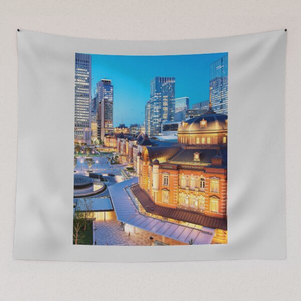 Item preview, Tokyo Station at night designed and sold by JAPANESE FAVORITES.