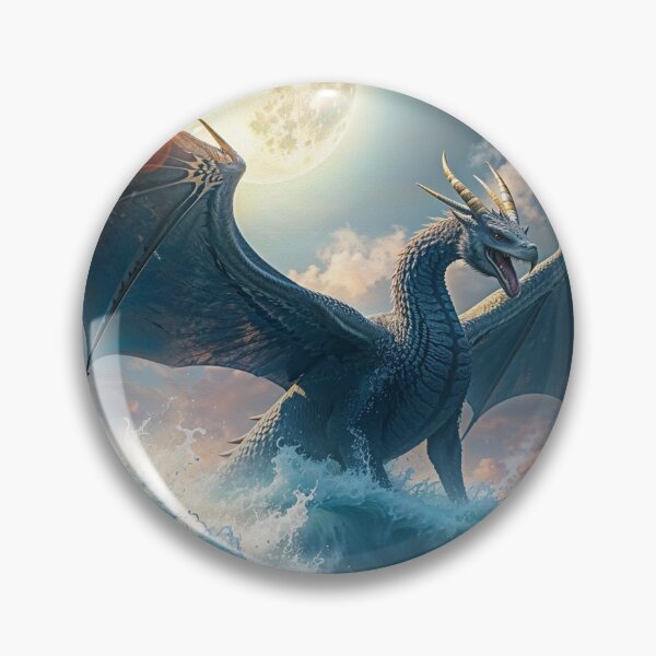 Item preview, Dragon Rises Over Waves designed and sold by Skye Ryan-Evans.
