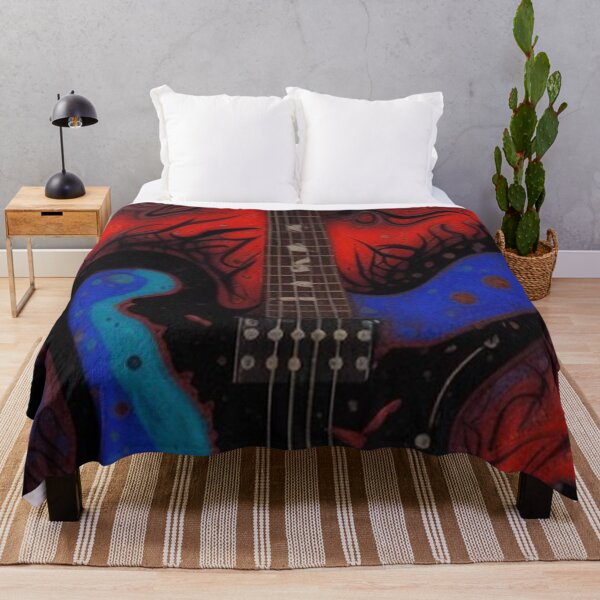 Item preview, Abstract Guitar Graffiti Rock Art designed and sold by TheDarkWardrobe.