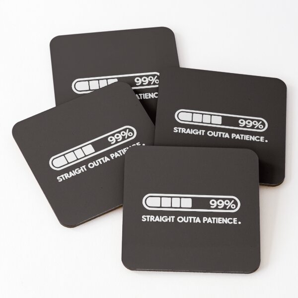 Item preview, Straight Outta Patience - White designed and sold by My Joyful Charm Store.