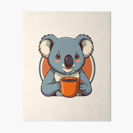 Artikel-Vorschau von Koala beim Kaffeetrinken, designt und verkauft von Opalook.