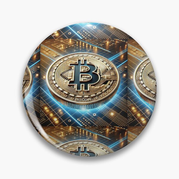 Item preview, Futuristic Bitcoin Glow: A Tribute to Digital Currency Innovation designed and sold by Meta2Physical.