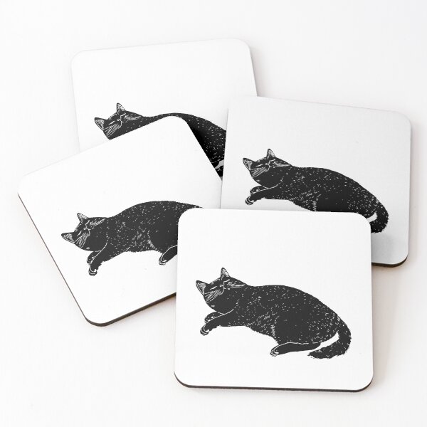 Item preview, Relaxed Black Cat Bliss designed and sold by JollyCritters.