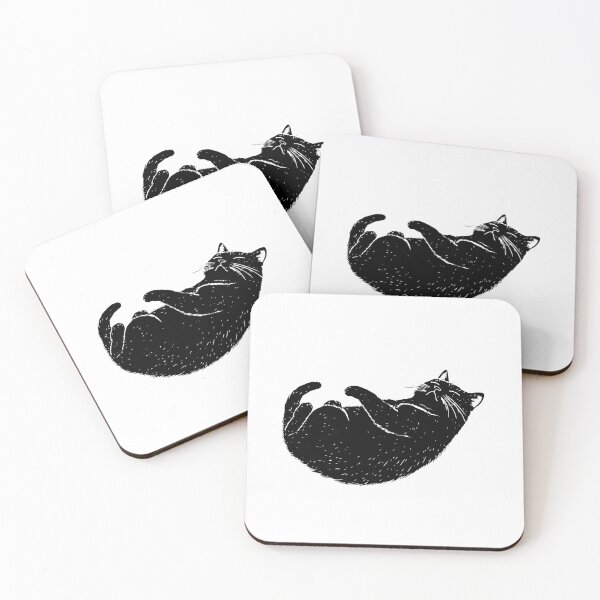 Item preview, Relaxed Black Cat Bliss designed and sold by JollyCritters.