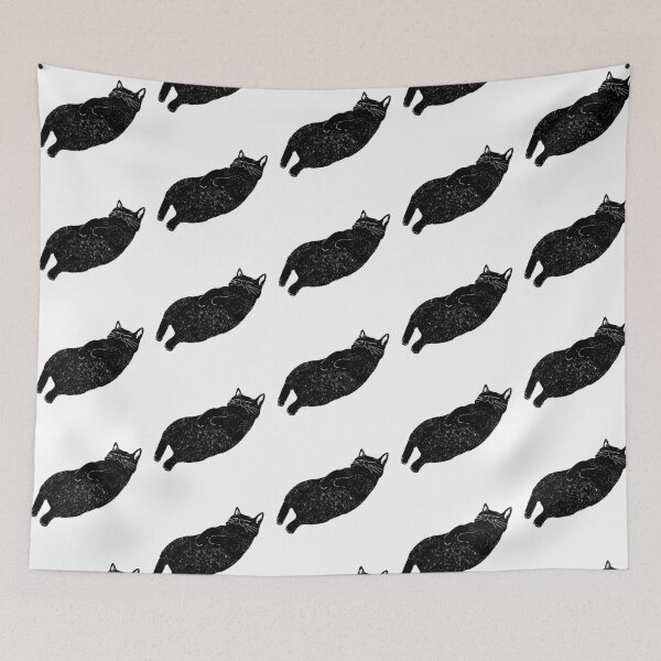 Item preview, Relaxed Black Cat Bliss designed and sold by JollyCritters.